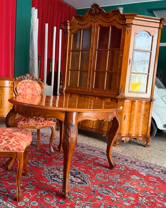 Mobilio con artigianale in noce /radica di mirto