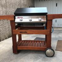 BARBEQUE A GAS IN LEGNO PREGIATO MARCA DOLCEVITA