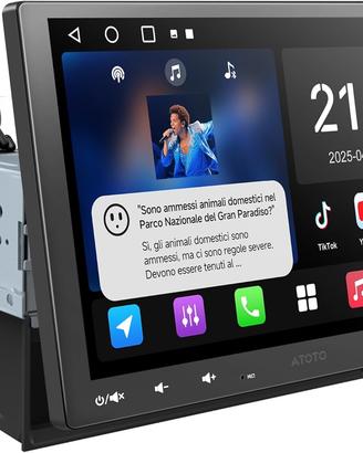 Autoradio ATOTO A5L 10" Nuova CarPlay Android Auto