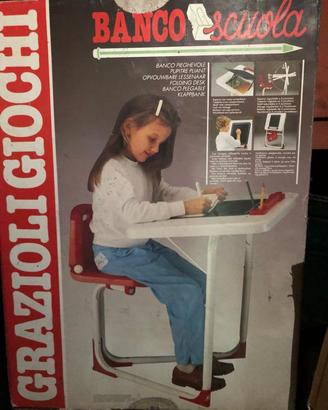 Banchetto scuola grazioli giochi vintage 