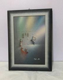 Z. Popovic Olio su tela con rilievo