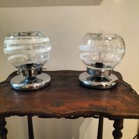 coppia di lampade Space Age anni 70 