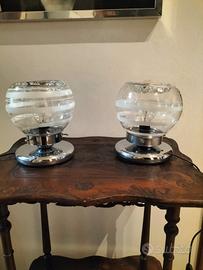 coppia di lampade Space Age anni 70 