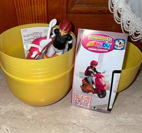 Kinder Barbie in scooter/moto/motorino/vespa