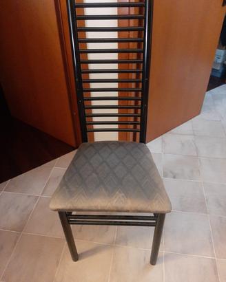 4 sedie vintage in legno laccato stile Hill House