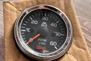 Contagiri elettrico 0-6000giri/min, 12/24Volt 52mm