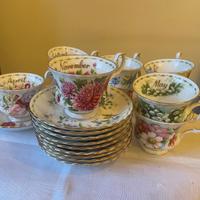 Tazze da tea Royal Albert decoro “Fiori del Mese”