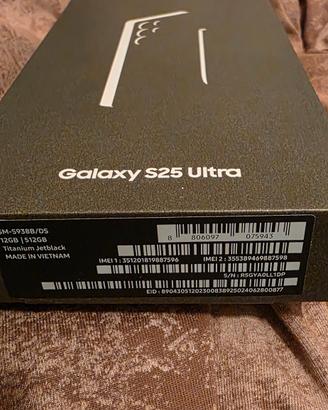 samsung galaxy s25 ultra  12/512 colore jet black 