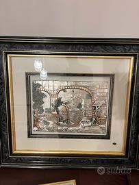 Quadro bassorilievo in argento 925 Studio L.M