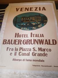 manifesto poster pubblicitario hotel Italia Venezi
