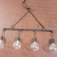 Lampadario stile industriale