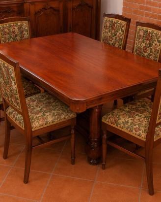 Sala da pranzo classica completa in legno