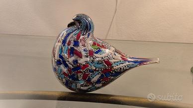 Scultura Colomba Vetro di Murano LA MURRINA Firmat