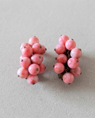 Orecchini a Clip Vintage a Grappolo Perle