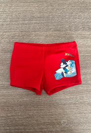 Costume 12 mesi neonato Disney rosso Mickey