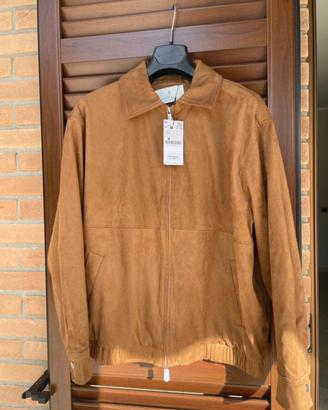 Giubbotto bomber finto camoscio Stradivarius