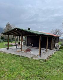 TETTOIA IN LEGNO 5x 5