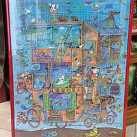 Mordillo Puzzle 1500 Pz EASY RIDER in cornice