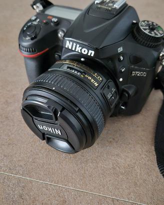 Nikon d7200 con obiettivo 50mm 1.8
