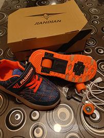 Scarpe con luci e rotelle estraibili