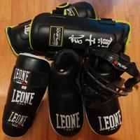 Lotto protezioni da boxe kick boxe Leone e Sphinx