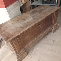 cassapanca in noce massello