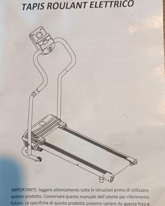TAPIS ROULANT ELETTRICO NUOVO