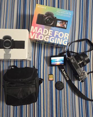 Sony ZV-E10 Kit Vlogging Completo 1 ANNO E MEZZO
