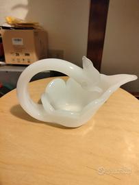 Cigno in ceramica bianco 