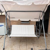 Dondolo da esterno in Acciaio Colore Beige