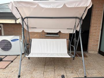 Dondolo da esterno in Acciaio Colore Beige