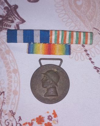 medagla al valore con nastrini (lotto WW1)