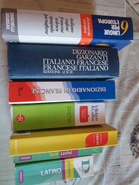 Lotto dizionari lingue e latino – 7 volumi