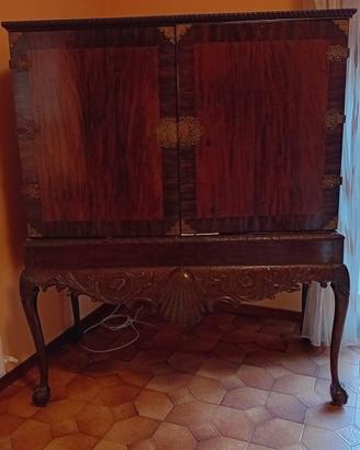 Mobile bar antico stile Chippendale primi ‘900