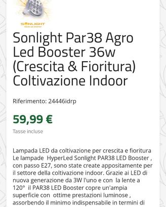 Lampada LED coltivazione Sonligjt