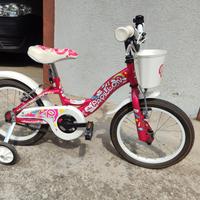 bicicletta con rotelle da bambina 4-6 anni