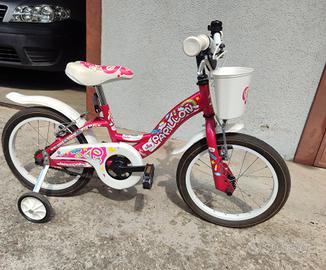 bicicletta con rotelle da bambina 4-6 anni
