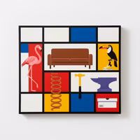 Quadro Moderno Astratto - 60x60