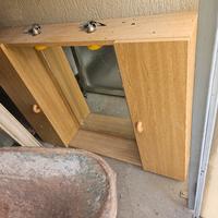 specchio con mobiletto, per bagno