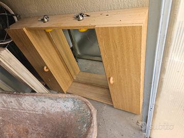 specchio con mobiletto, per bagno