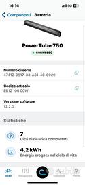 Bosch batteria powertube nuova 750 verticale