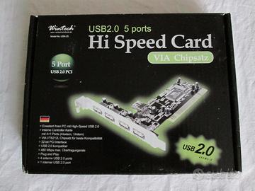 Scheda PCI USB 2.0 x Desktop