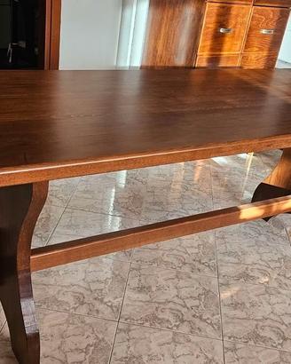 Tavolo legno massello 240x80 noce