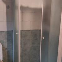 PORTA PER  DOCCIA ANGOLARE TONDA