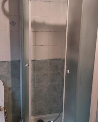 PORTA PER  DOCCIA ANGOLARE TONDA