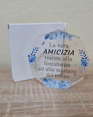 Targa Acrilico decorativa "La vera amicizia"