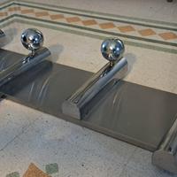 Anni'70 - Appendiabiti A Muro Acciaio