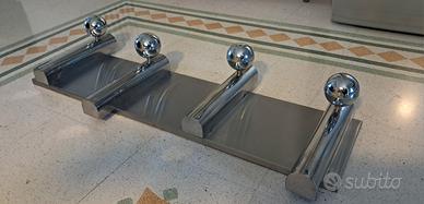 Anni'70 - Appendiabiti A Muro Acciaio