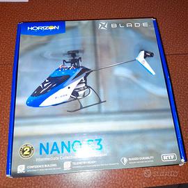 Elicottero Blade Nano S3 RTF con radio, lipo, cbt