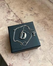 Collana Marlù Iniziale "D" in Acciaio